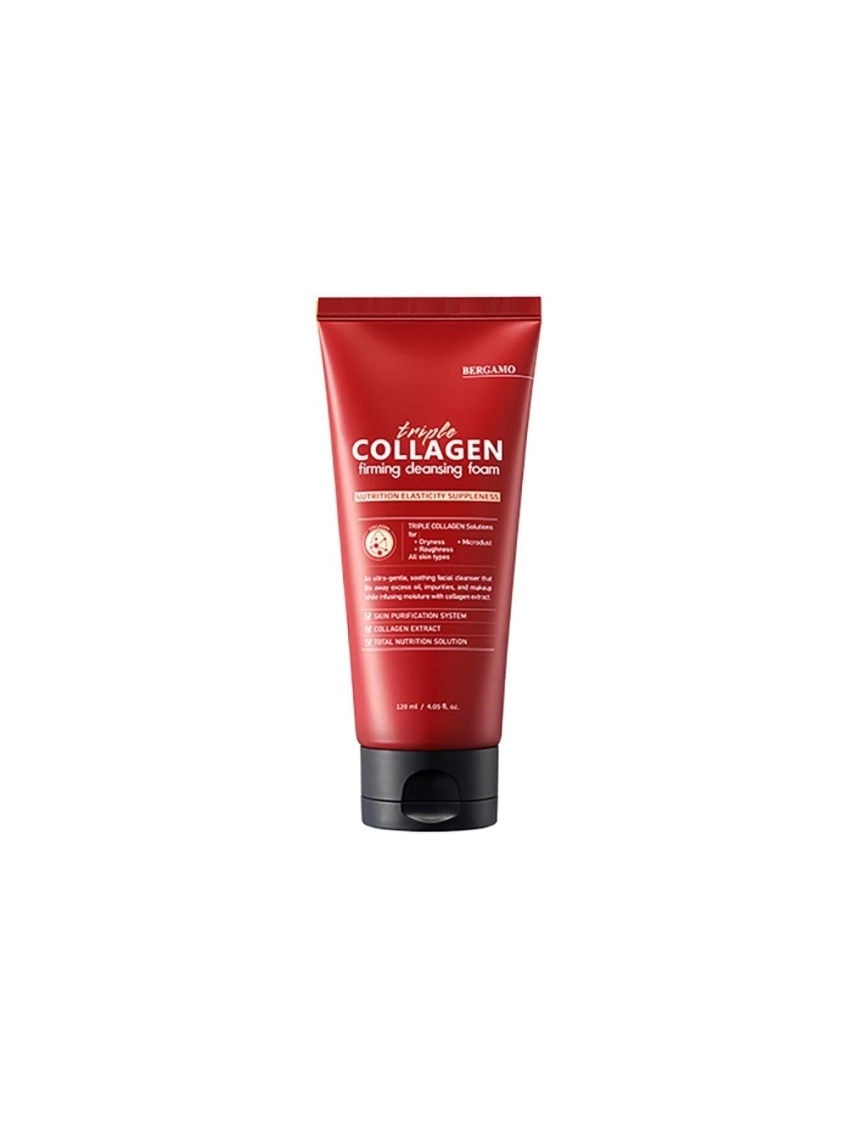 Schiuma viso detergente al triplo collagene BERGAMO 120ml