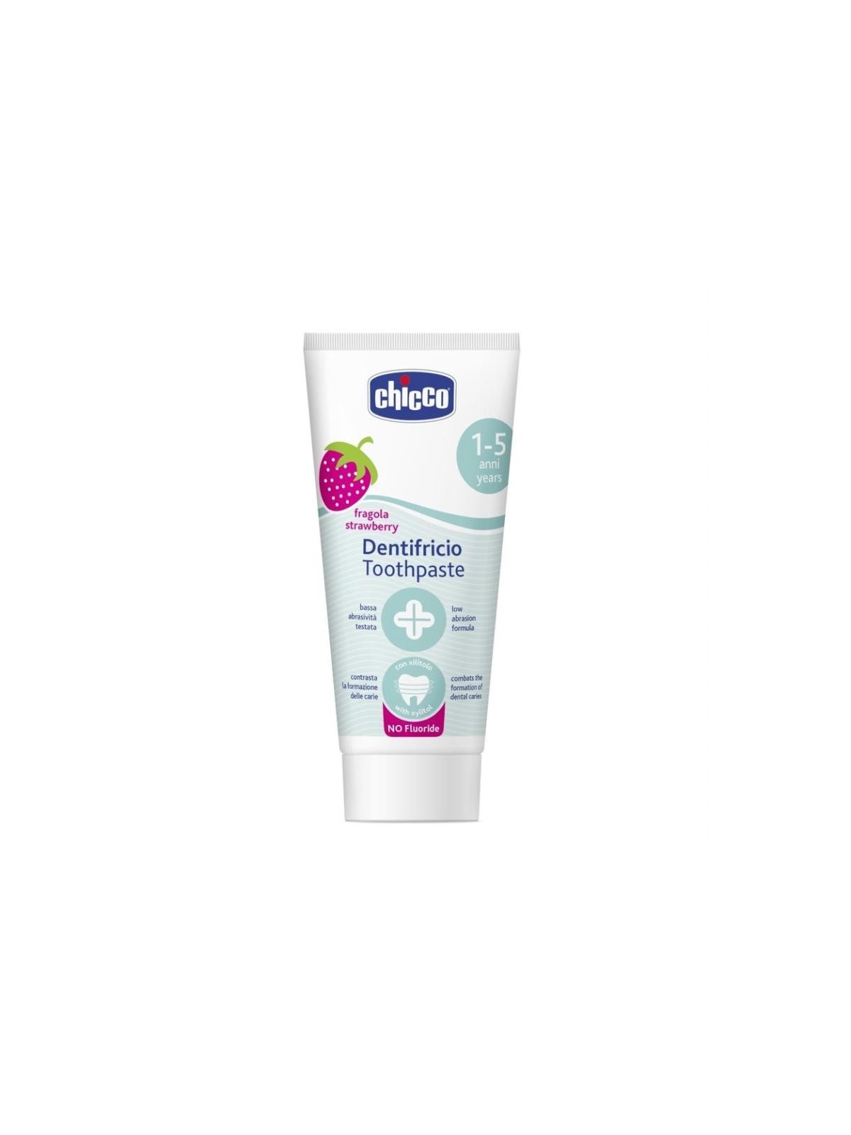 Dentifricio senza fluoro al gusto di fragola 15l 50ml