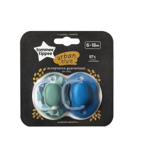 TOMMEE TIPPEE Urban Succhietto 618m Ragazzo 2 pz