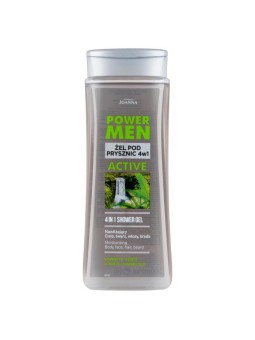 JOANNA Power Men gel doccia per uomo 4in1 Canapa attiva e vitamina PP 300ml