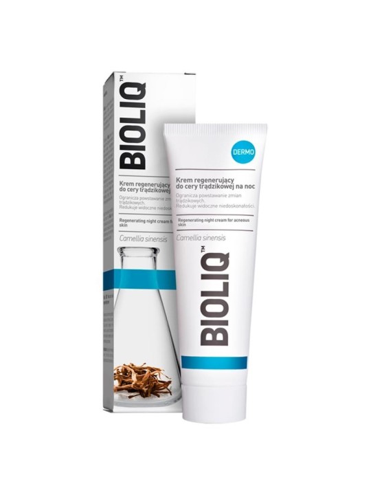 BIOLIQ Dermo crema rigenerante per pelli acneiche da notte 50ml