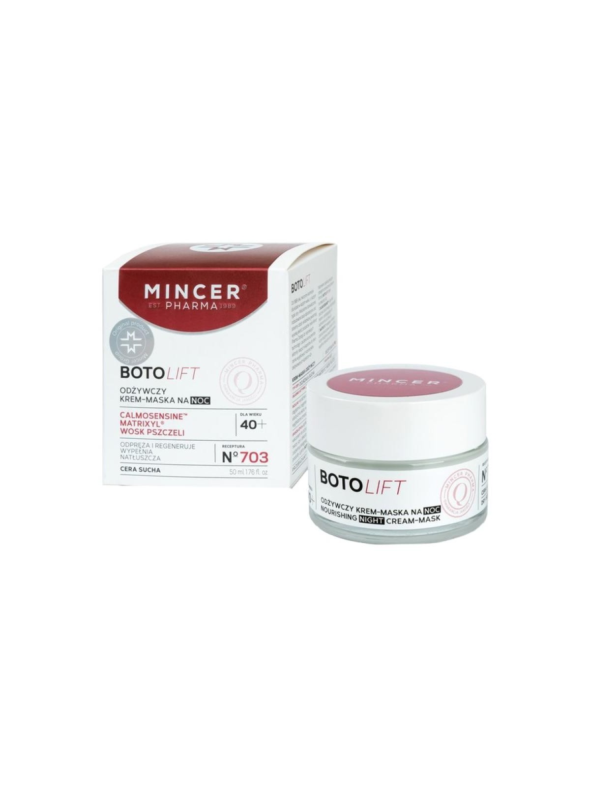 MINCER PHARMA Boto Lift cremamaschera notte N703 50ml