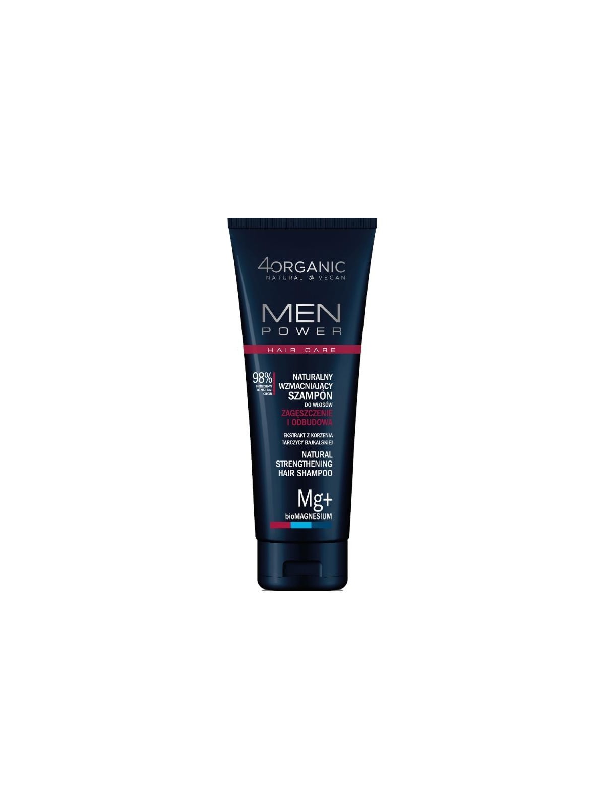 4ORGANIC Men Power shampoo rinforzante naturale