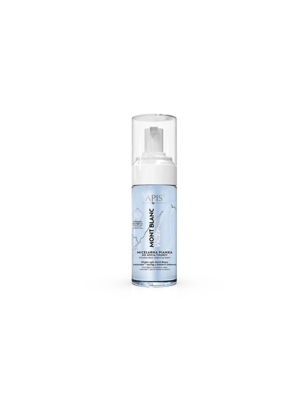 Acqua micellare detergente viso schiuma APIS Mont Blanc 150ml