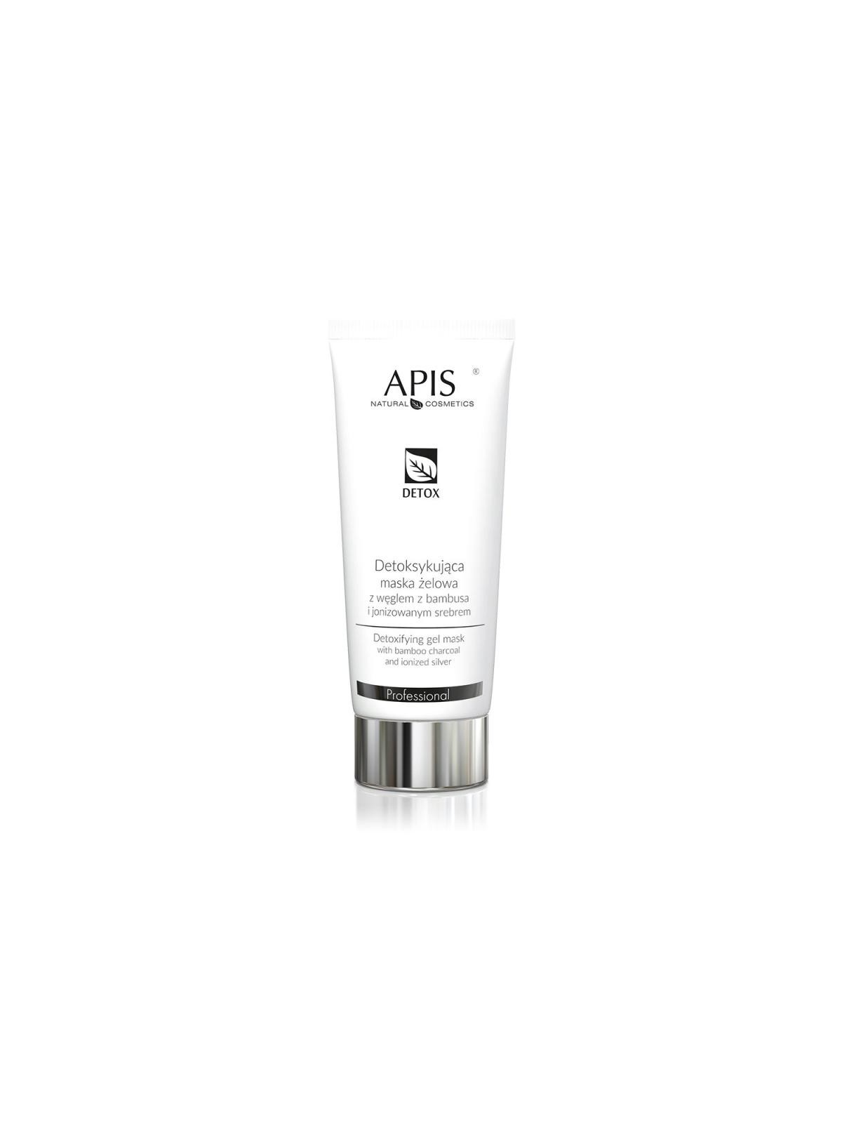 APIS Professional Detox Gel Mask maschera gel detossinante con carbone di bamb e argento ionizzato 200ml