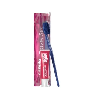 HISKIN SET Dentifricio Smile 30ml  Spazzolino rosso  trousse