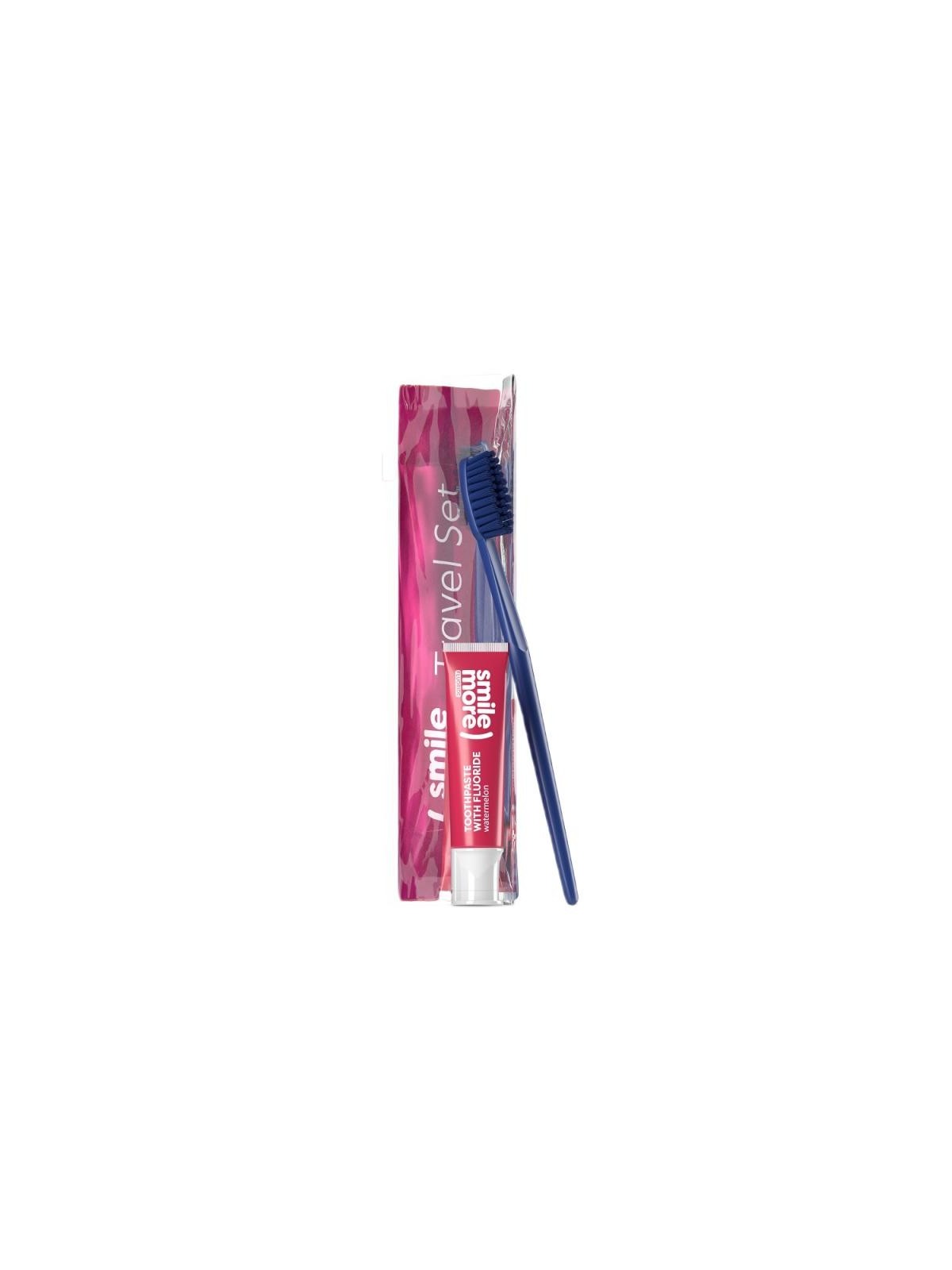 HISKIN SET Dentifricio Smile 30ml  Spazzolino rosso  trousse