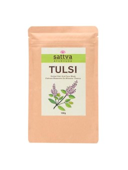 Maschera alle erbe per capelli e viso SATTVA Ayurveda Tulsi