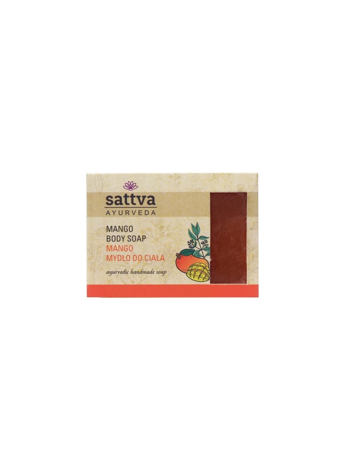 SATTVA Body Soap Sapone indiano al mango e glicerina 125g