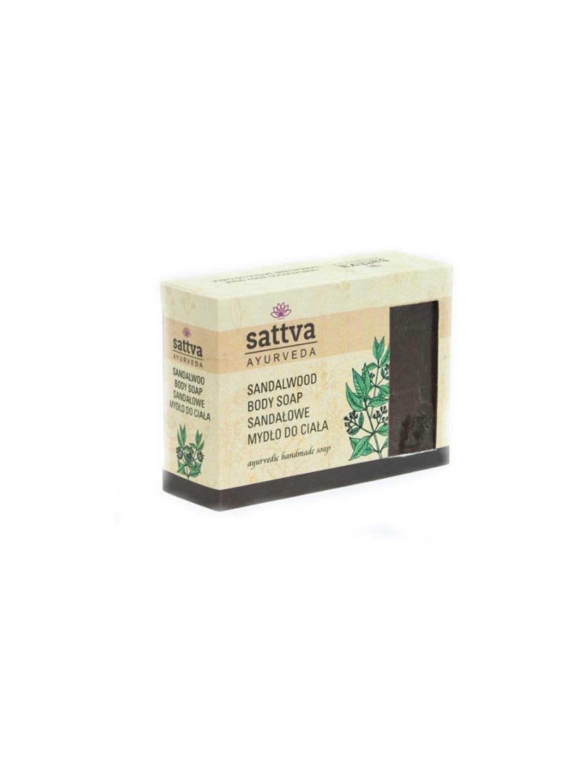 SATTVA Body Soap Sapone indiano alla glicerina Sandalo 125g