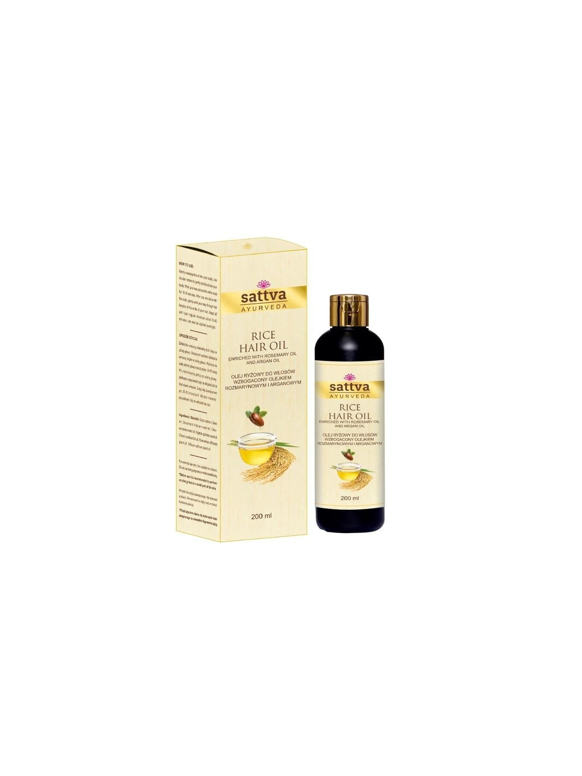 Rice Hair Oil 200ml - SATTVA