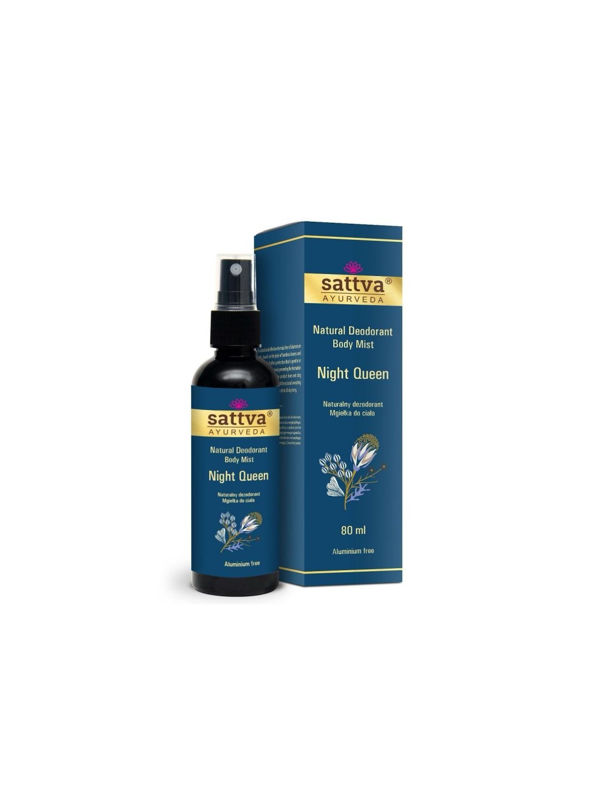 SATTVA Natural Deodorant Body Mist Night Queen