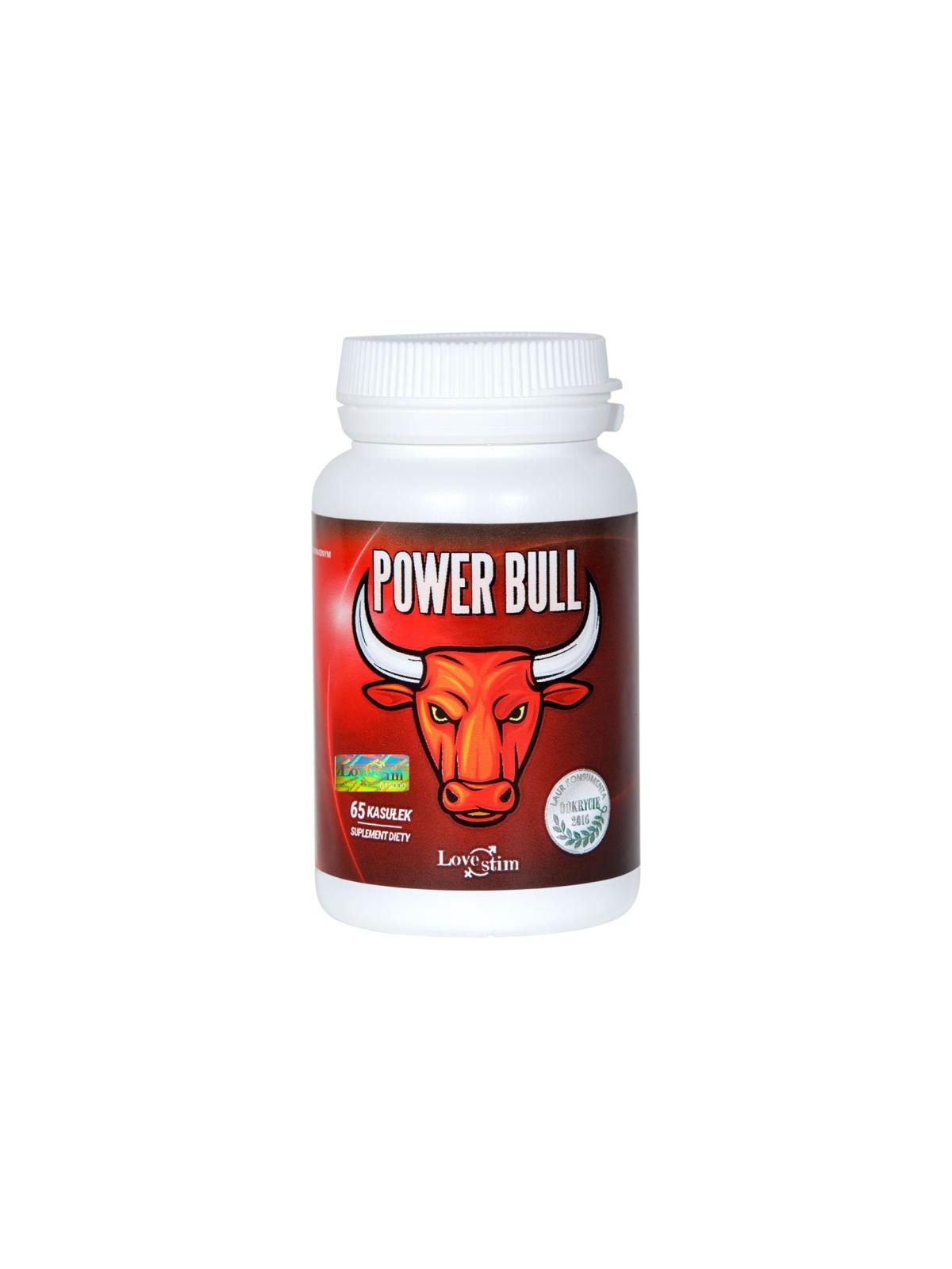 LOVE STIM Power Bull capsule per lerezione Integratore alimentare 65 capsule
