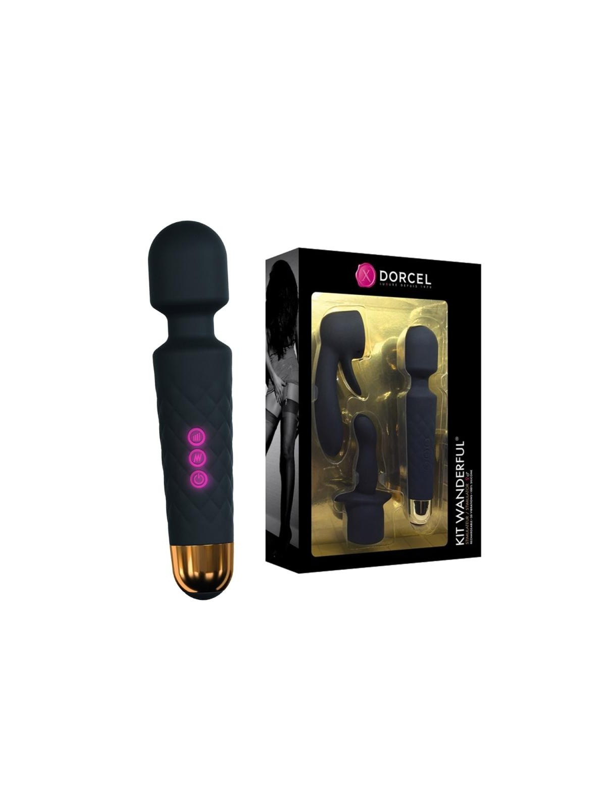 MARC DORCEL SET Kit Bacchetta meravigliosa punte attaccabili x2