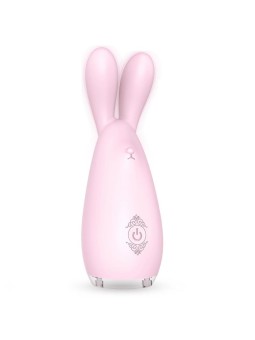 Massager vibratore illuminato con 9 modalit di vibrazione a forma di coniglio Light Pink