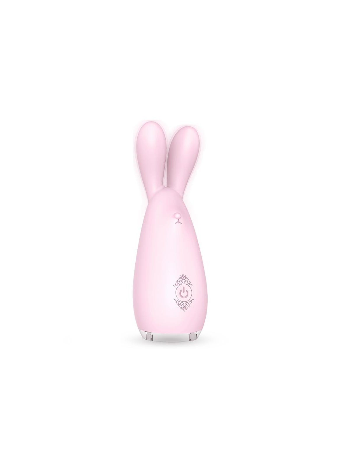 Massager vibratore illuminato con 9 modalit di vibrazione a forma di coniglio Light Pink