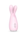 Massager vibratore illuminato con 9 modalit di vibrazione a forma di coniglio Light Pink
