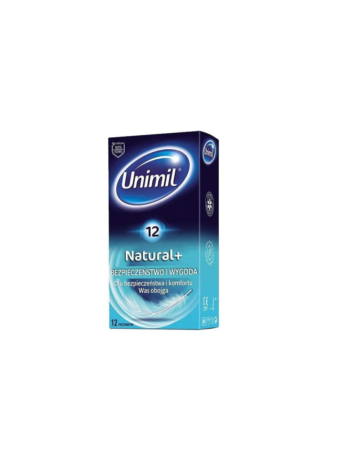 UNIMIL Preservativi in lattice naturale 12 pz