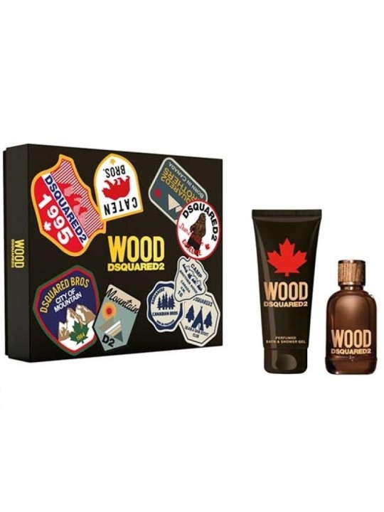 DSQUARED2 SET Wood Pour Homme Eau de toilette spray 100ml GEL DOCCIA 150ml