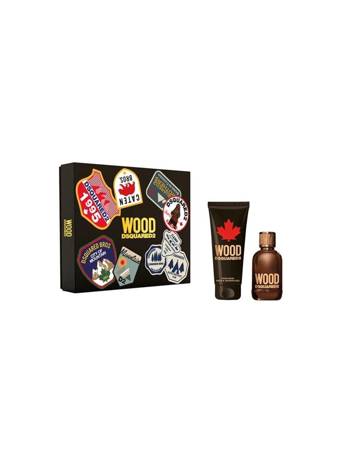 DSQUARED2 SET Wood Pour Homme Eau de toilette spray 100ml GEL DOCCIA 150ml