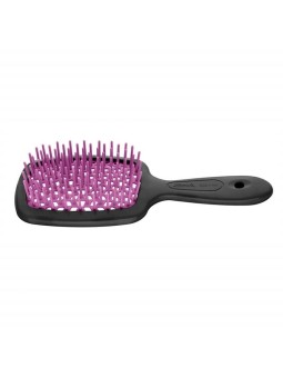 Small Superbrush piccola spazzola da parrucchiere per districare i capelli Nero e Fucsia