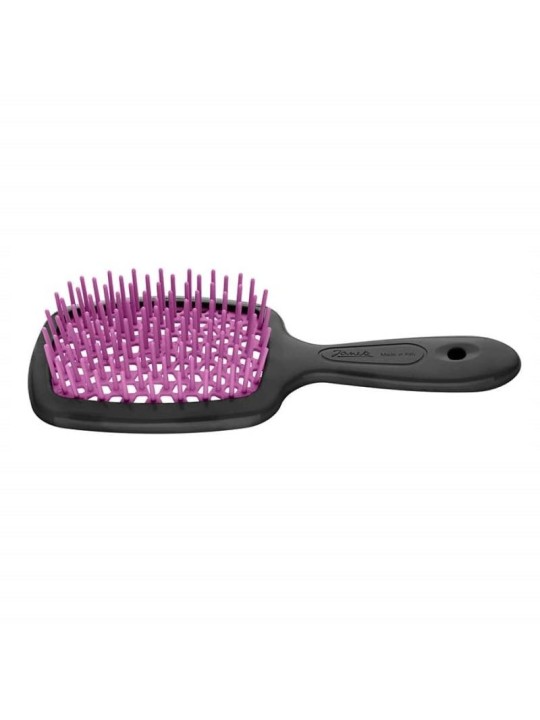 Small Superbrush piccola spazzola da parrucchiere per districare i capelli Nero e Fucsia