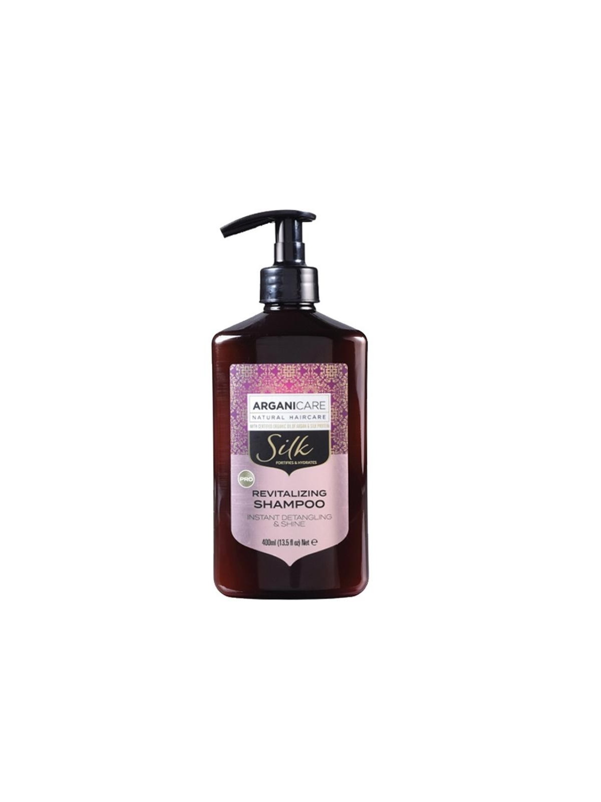 Shampoo per capelli con seta Arganicare 400ml