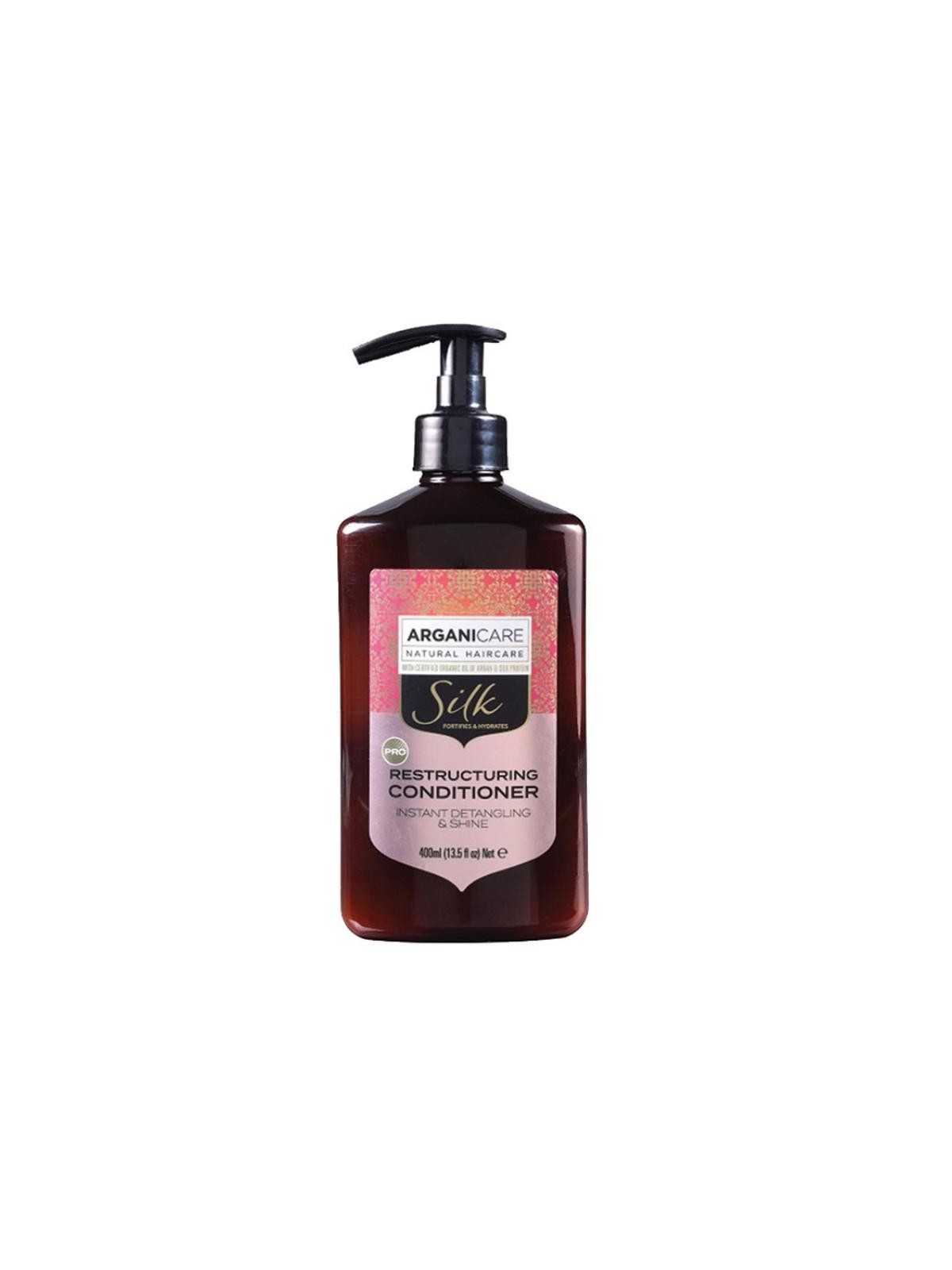 Balsamo districante per capelli con seta Arganicare 400ml