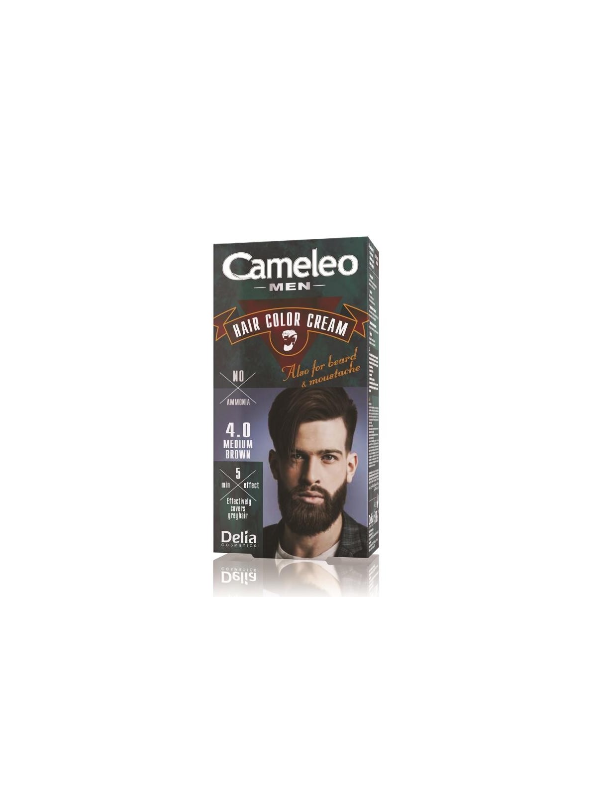 Crema colorante per capelli barba e baffi Castano Medio