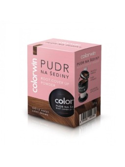 Root Cover Up Powder polvere ritocco grigia con specchietto e applicatore Castano Chiaro 32g