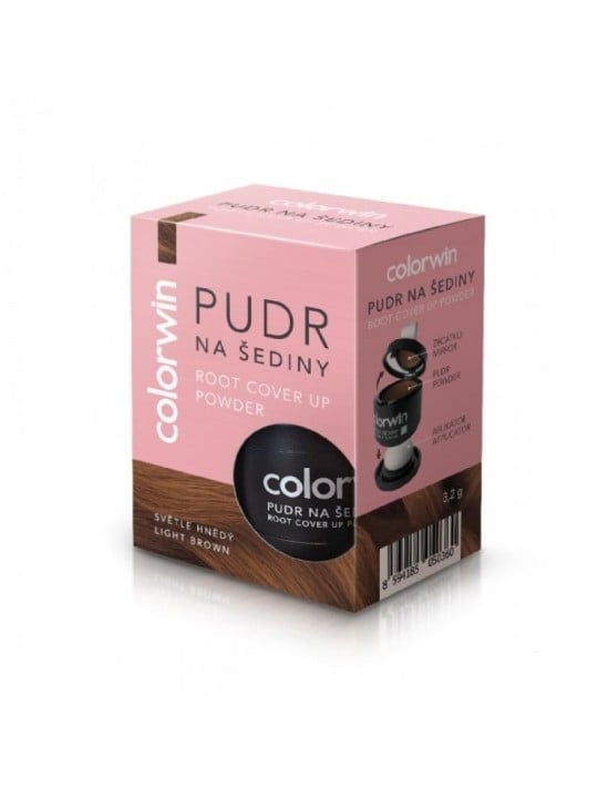 Root Cover Up Powder polvere ritocco grigia con specchietto e applicatore Castano Chiaro 32g