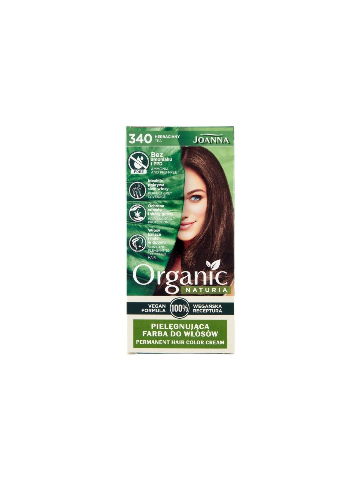 JOANNA Naturia Tintura per capelli biologica e curativa senza ammoniaca e t PPD 340