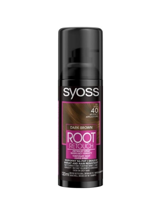 SYOSS Root Retoucher spray per mascherare le radici Castano Scuro 120ml
