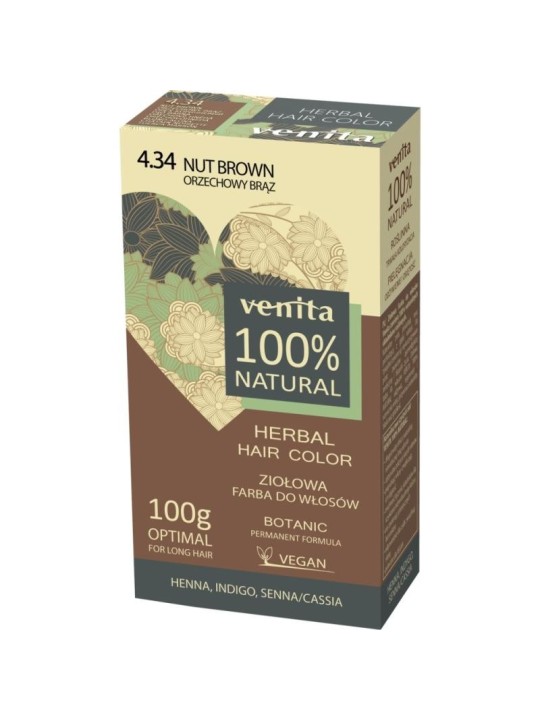 VENITA Herbal Hair Color tintura per capelli alle erbe 434 Castano Noce