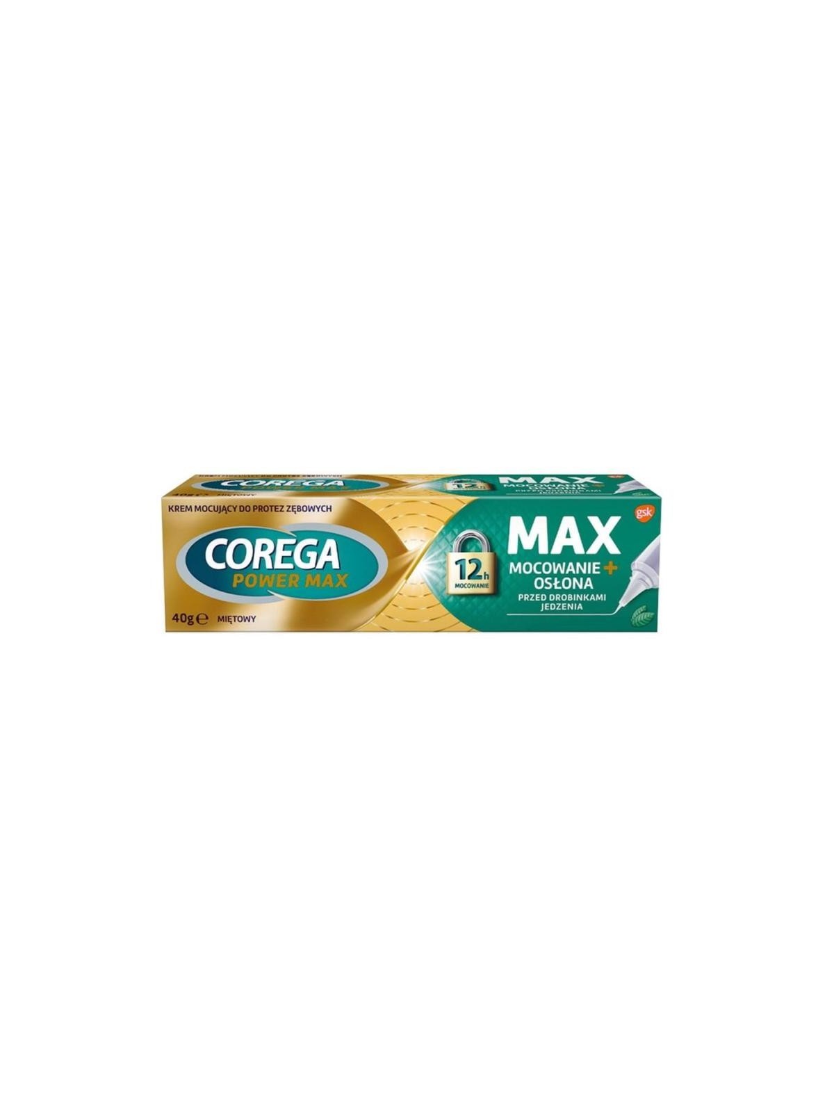 Crema fissante per protesi COREGA Power Max Fixation Menta