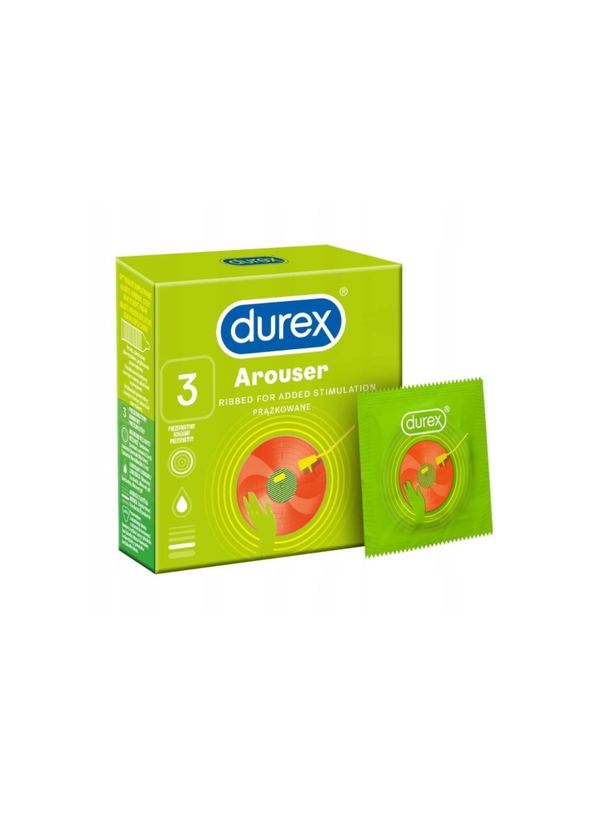 DUREX Preservativi a coste Arouser 3 pz