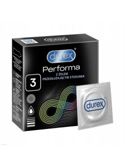 DUREX Performa Preservativi con lubrificante per un piacere piï¿½ï¿½ lungo 3 pz