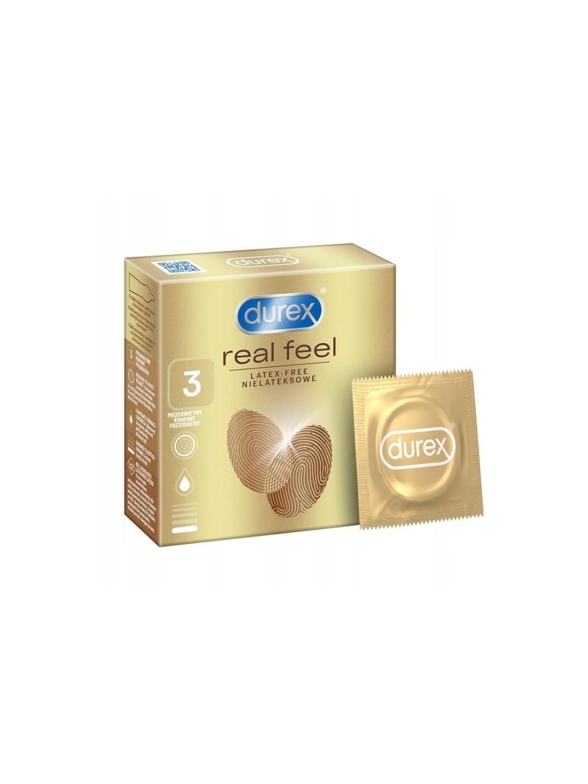 DUREX Real Feel Natural Skin Feeling preservativi senza lattice 3 pz