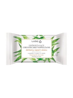 LUBA Salviettine umidificate Rinfrescanti allAloe 15 pz