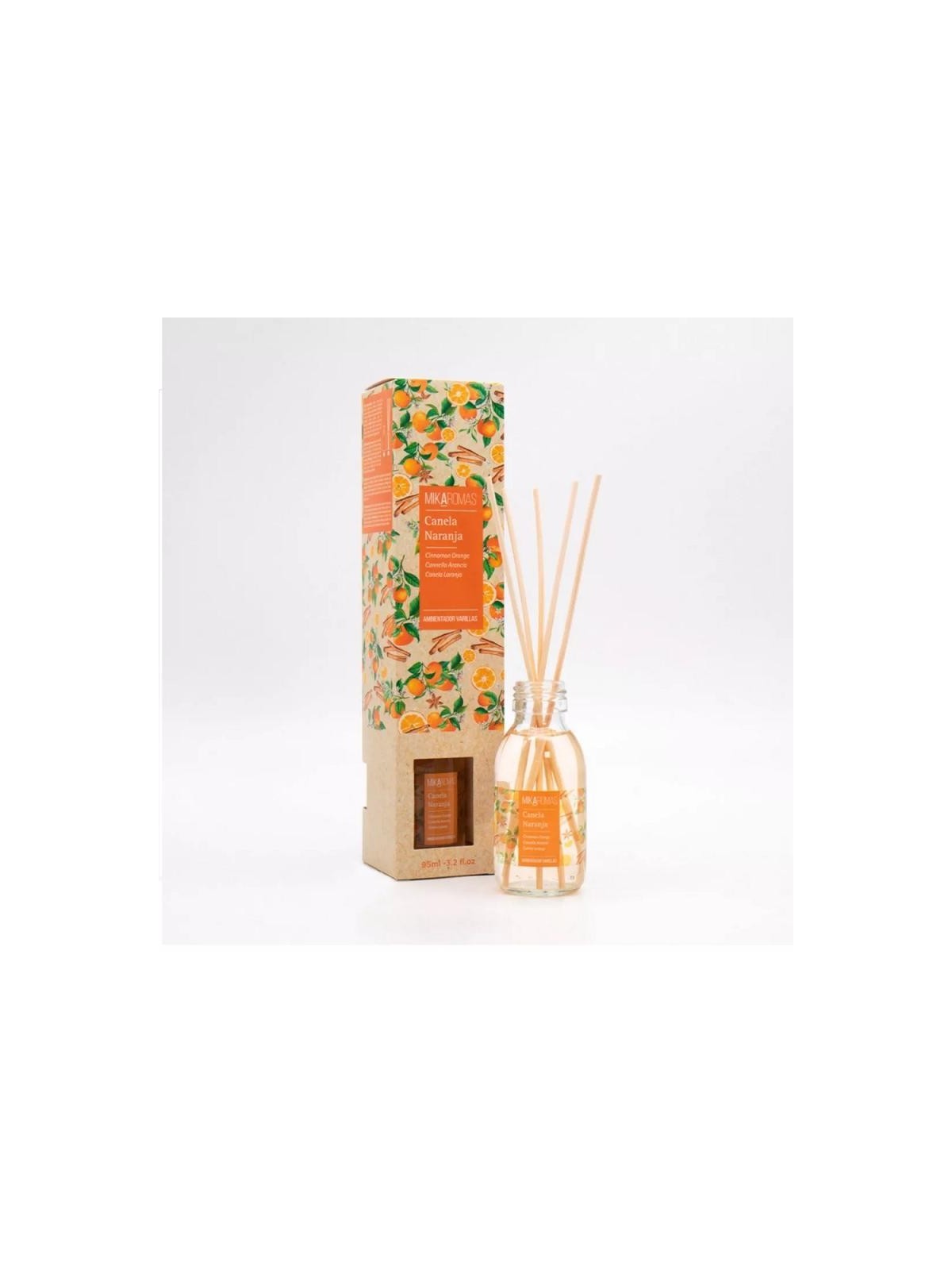 MIKAROMAS Bastoncini profumati con olio di Cannella e Arancio 95ml