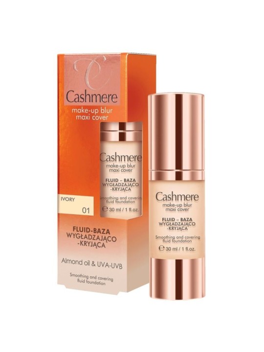 Cashmere MakeUp Blur Maxi Cover Fluid Smoothing and Covering Base 01 Ivory 30ml