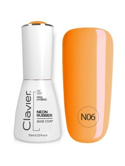 CLAVIER Luxury Nail Neon Rubber Base N06 10ml
