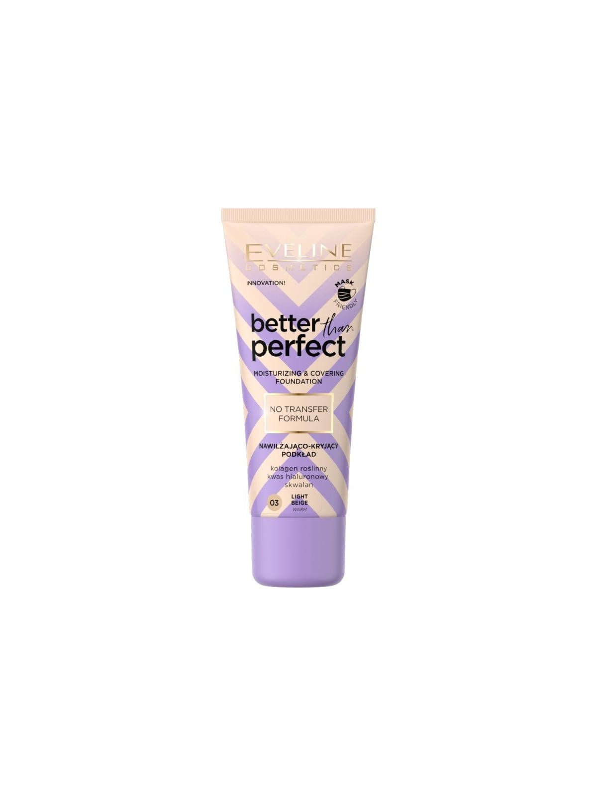Fondotinta idratante e coprente 03 Light Beige 30ml