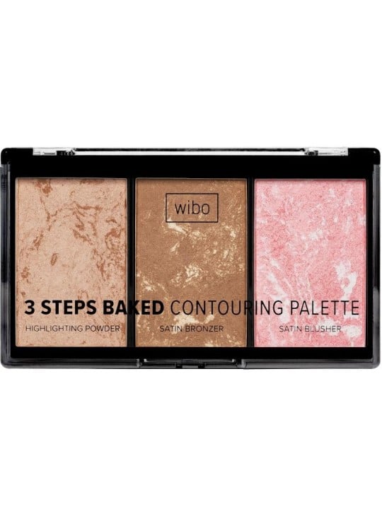 WIBO 3 Steps Baked Contouring Palette viso 10g