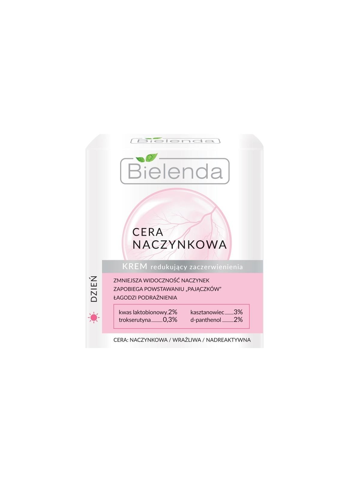 Crema da giorno riducente arrossamento