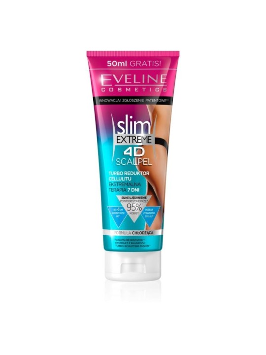 EVELINE Slim Extreme 4D Scalpel turbo riduttore anticellulite formula rinfrescante 250ml