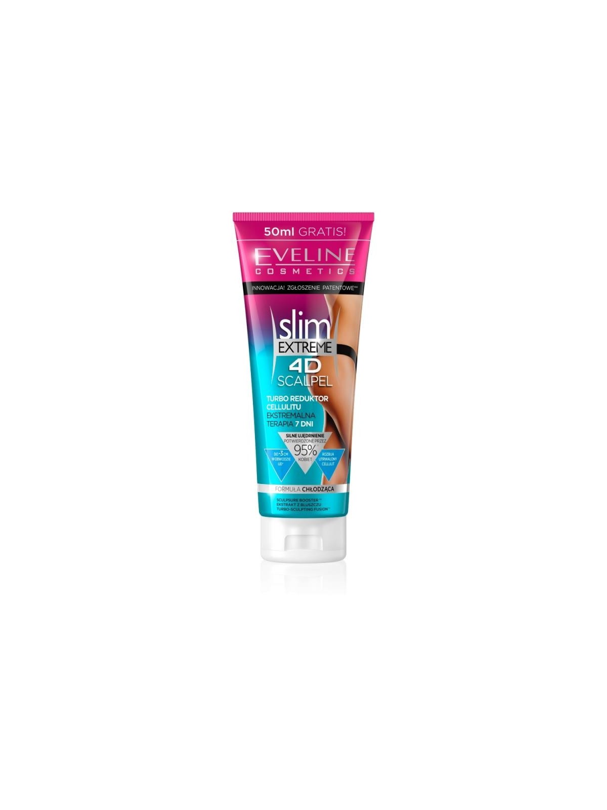 EVELINE Slim Extreme 4D Scalpel turbo riduttore anticellulite formula rinfrescante 250ml