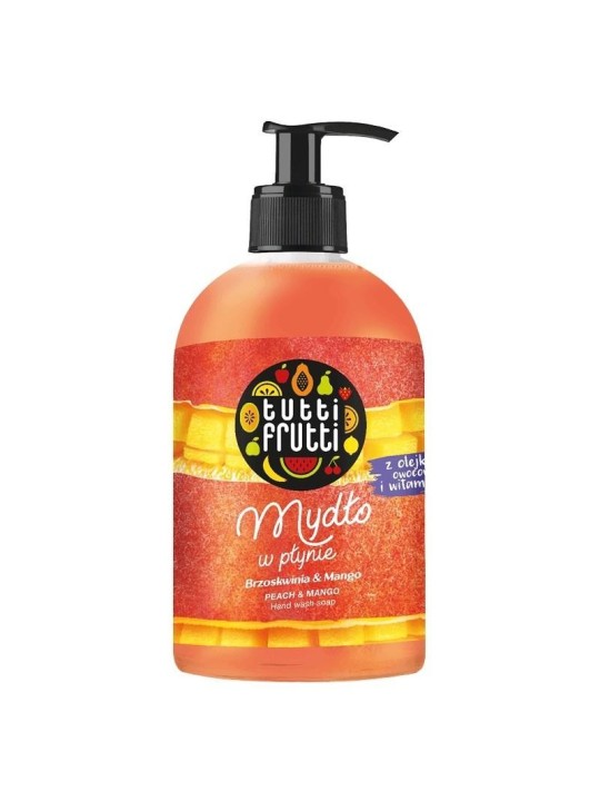 Sapone liquido agli oli di frutta Pesca e Mango 500ml