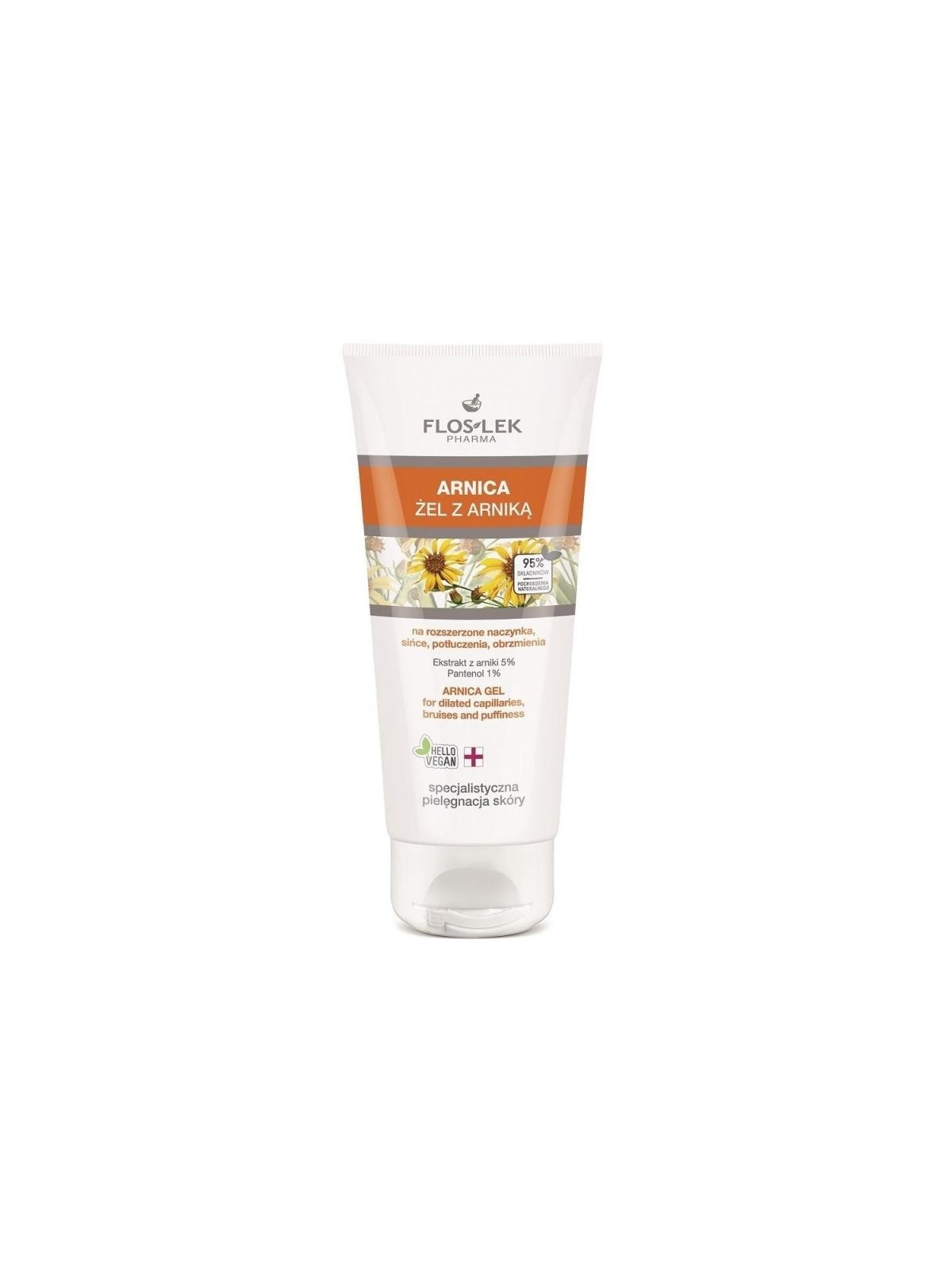 FLOSLEK Pharma Gel Idratante Arnica per Vasi Sanguigni 200ml