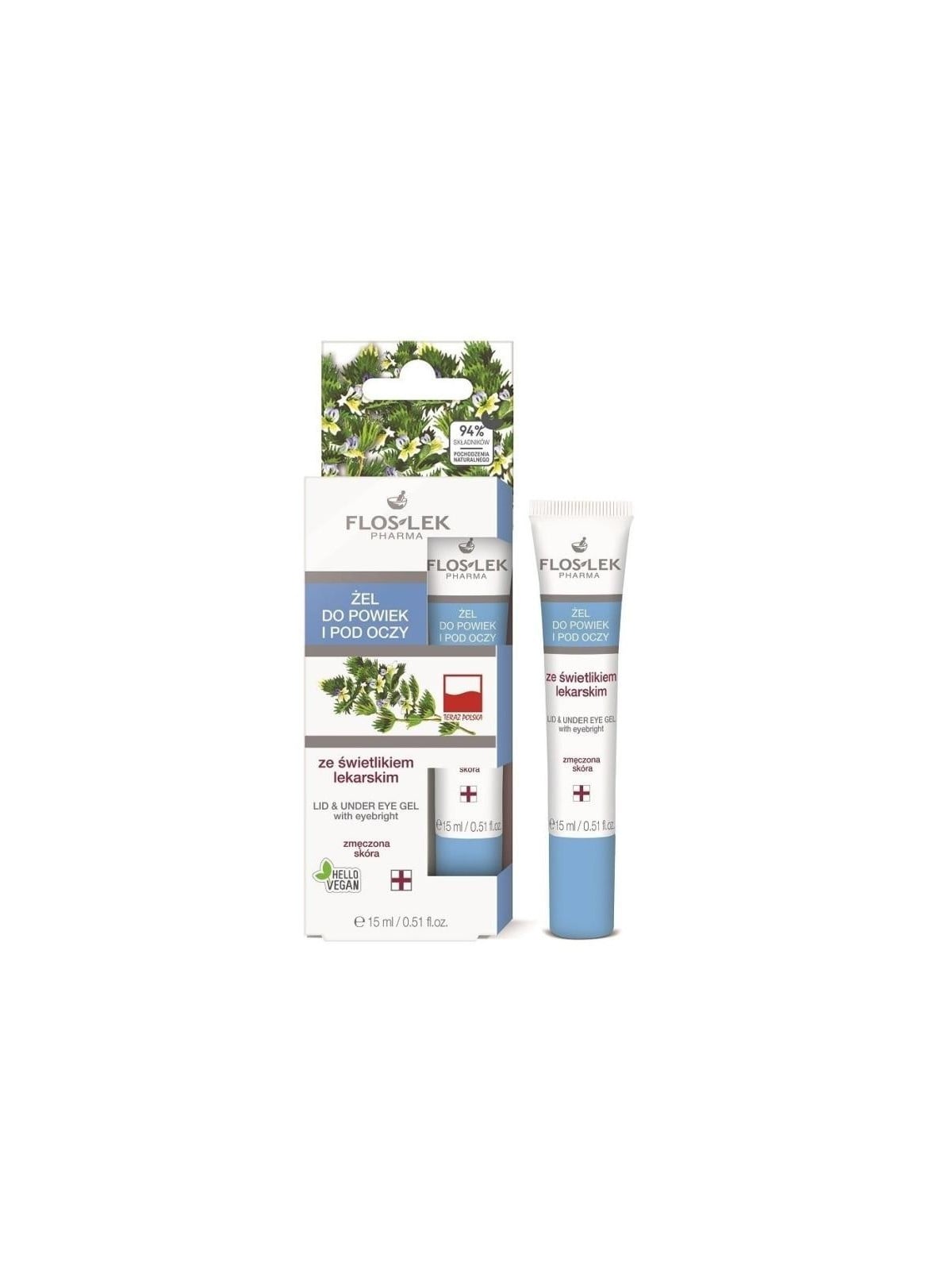 FLOSLEK Pharma Lid  Under Eye Gel gel palpebra e sottoocchio con lucernario 15ml